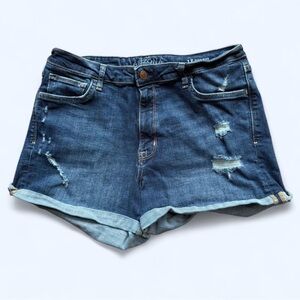 Arizona Jean Company Blue Distressed Jean Shorts
